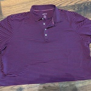 Mens johnnie-o golf polo navy and pink size XXL